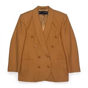 Escada Vintage Wool Blazer Angora Silk
